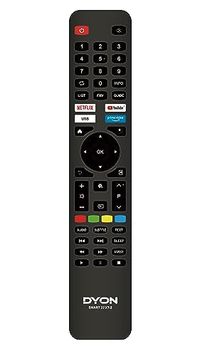 DYON Smart 22 XT-2 55 cm (22 Zoll) Fernseher (Full-HD Smart TV, HD Triple Tuner (DVB-C/-S2/-T2), Prime Video, Netflix & HbbTV) [Modelljahr 2023]