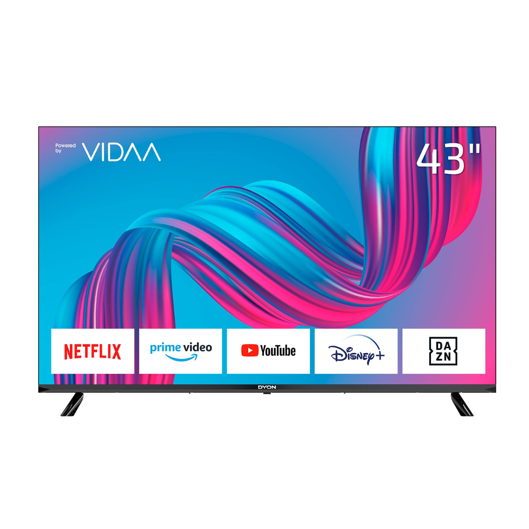 DYON Movie Smart 43 VX - 43 Zoll Full-HD Smart TV (2023) mit HD Triple Tuner, App Store & Streaming-Apps