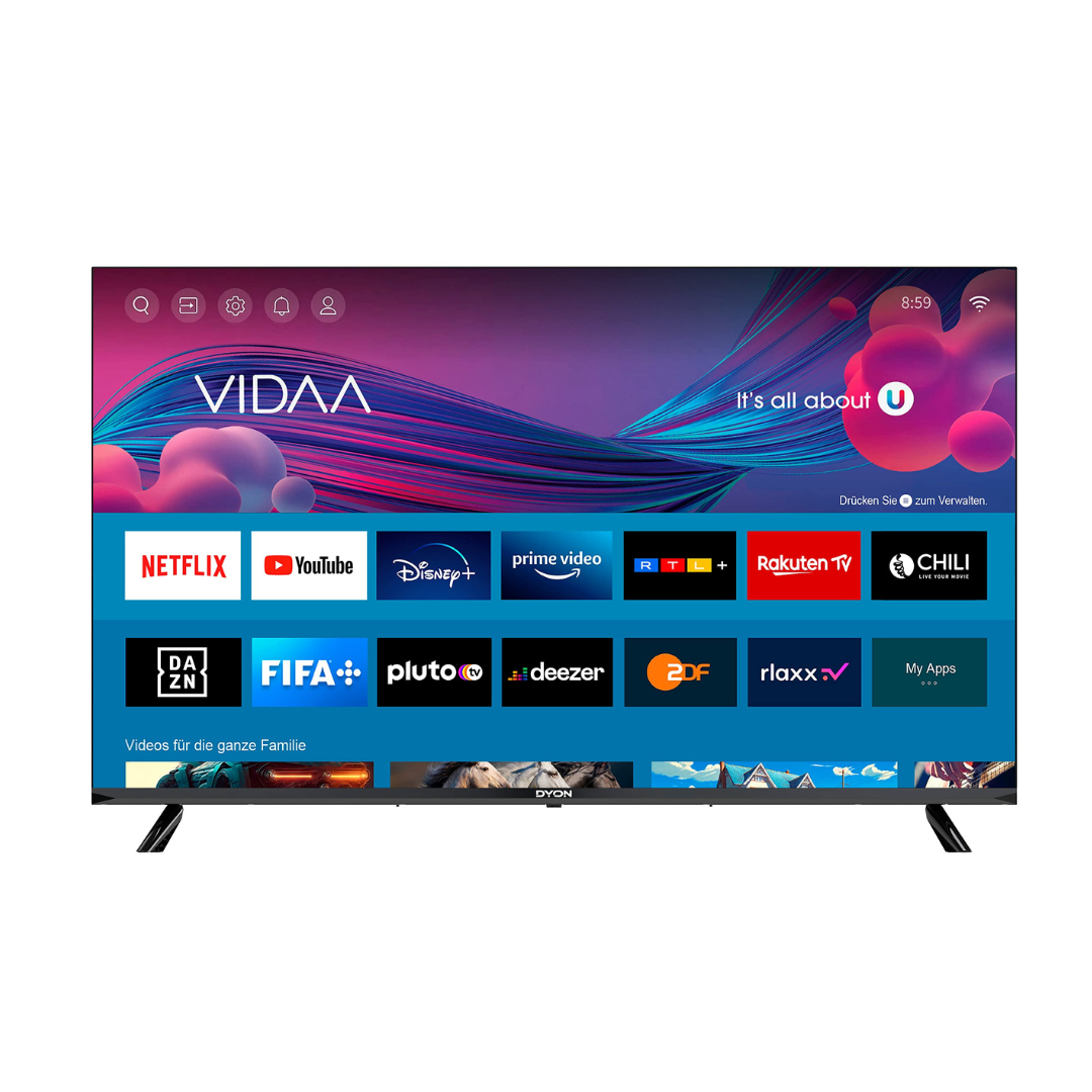 DYON Movie Smart 43 VX - 43 Zoll Full-HD Smart TV (2023) mit HD Triple Tuner, App Store & Streaming-Apps