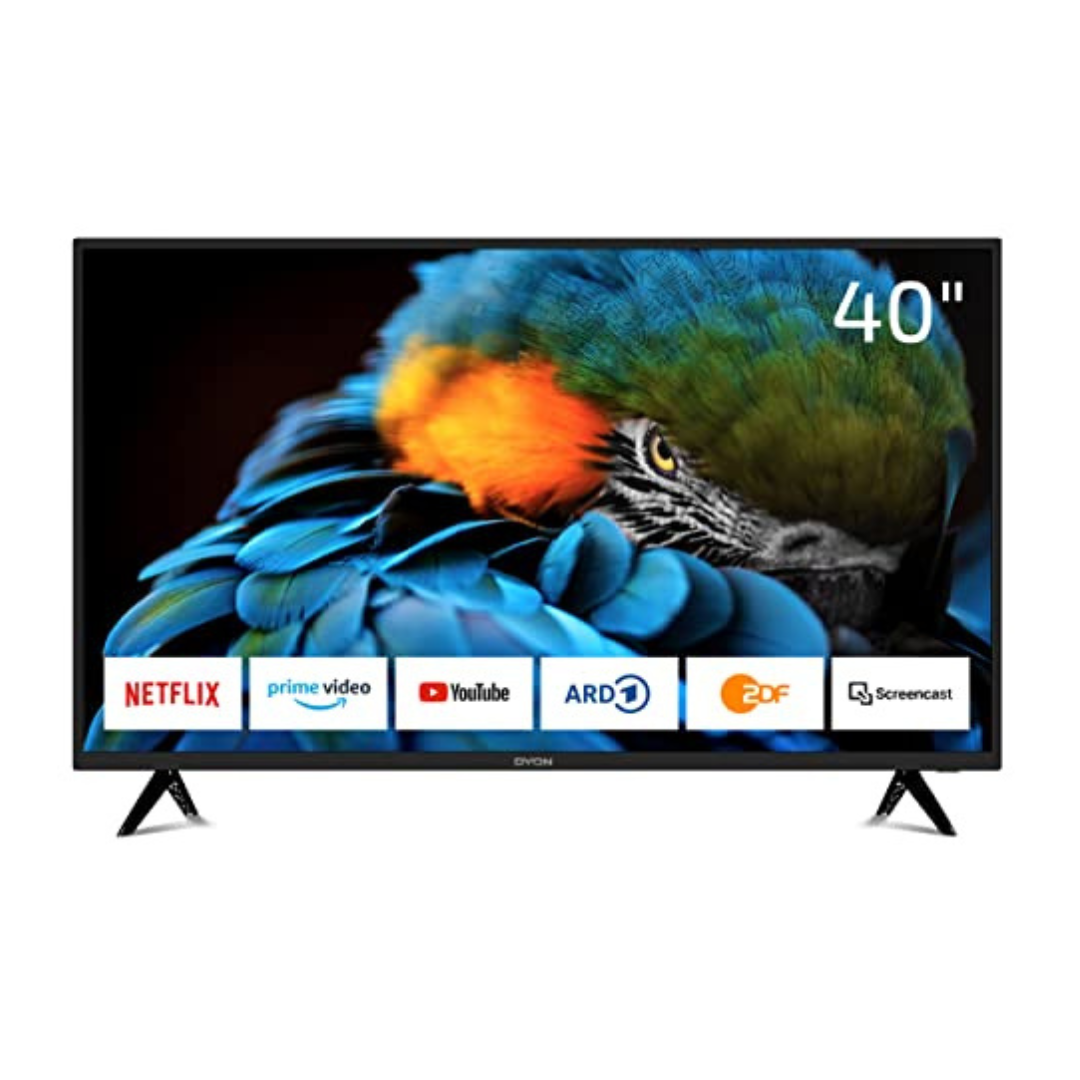 DYON Smart 40 XT 100 cm (40 Zoll) Fernseher (Full-HD Smart TV, HD Triple Tuner (DVB-C/-S2/-T2), Prime Video, Netflix & HbbTV) [Modelljahr 2022]